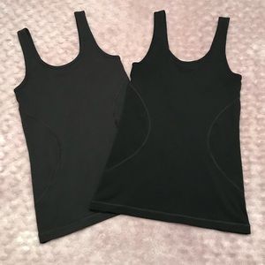 2 Zella Yoga Running Workout Scoop Neck Tank Tops